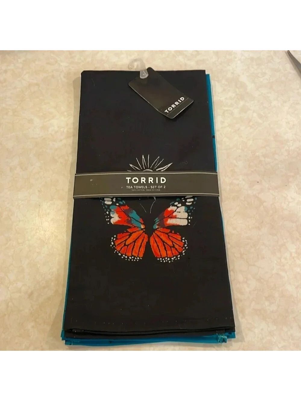 Torrid, Butterfly Tea Towel Set of 2, NWT